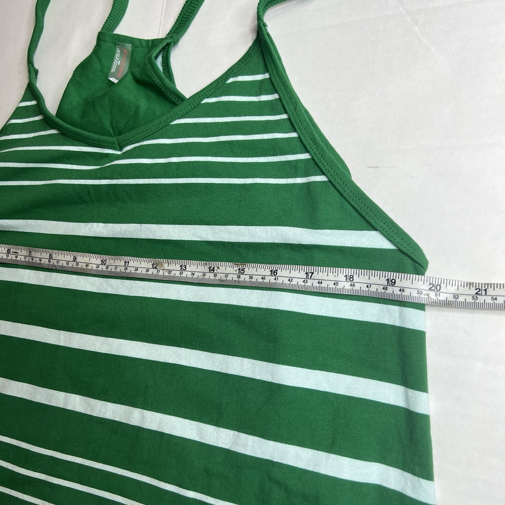 FP Free People Hot Shot Mini Dress Romper Stripe Green Women's M Sport Casual - Picture 12 of 14